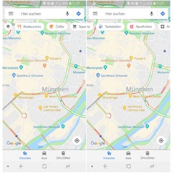 Fitur Floating Categories Google Maps