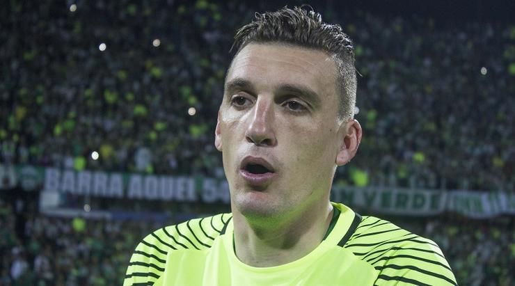 May 10, 2017 - Medellin, Colombia - The Goalkeeper of Atlético Nacional, Franco Armani the winner of
