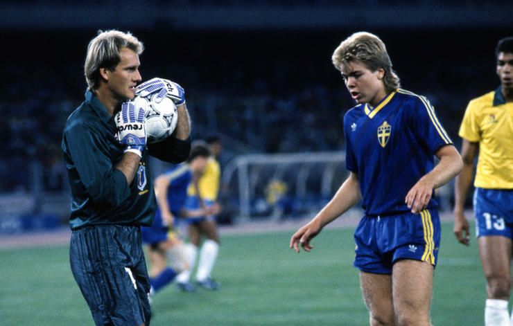  FIFA World Cup - Italia 199010.6.1990, Stadio Delle Alpi, Turin, Italy.Brazil v SwedenTaffarel (
