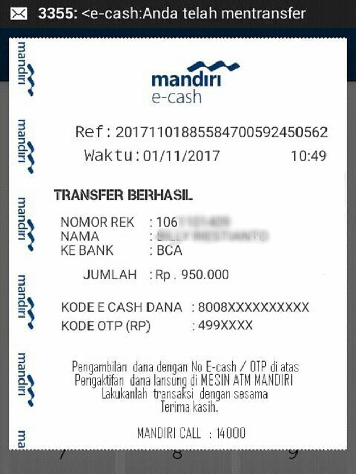 contoh penipuan va e-cash