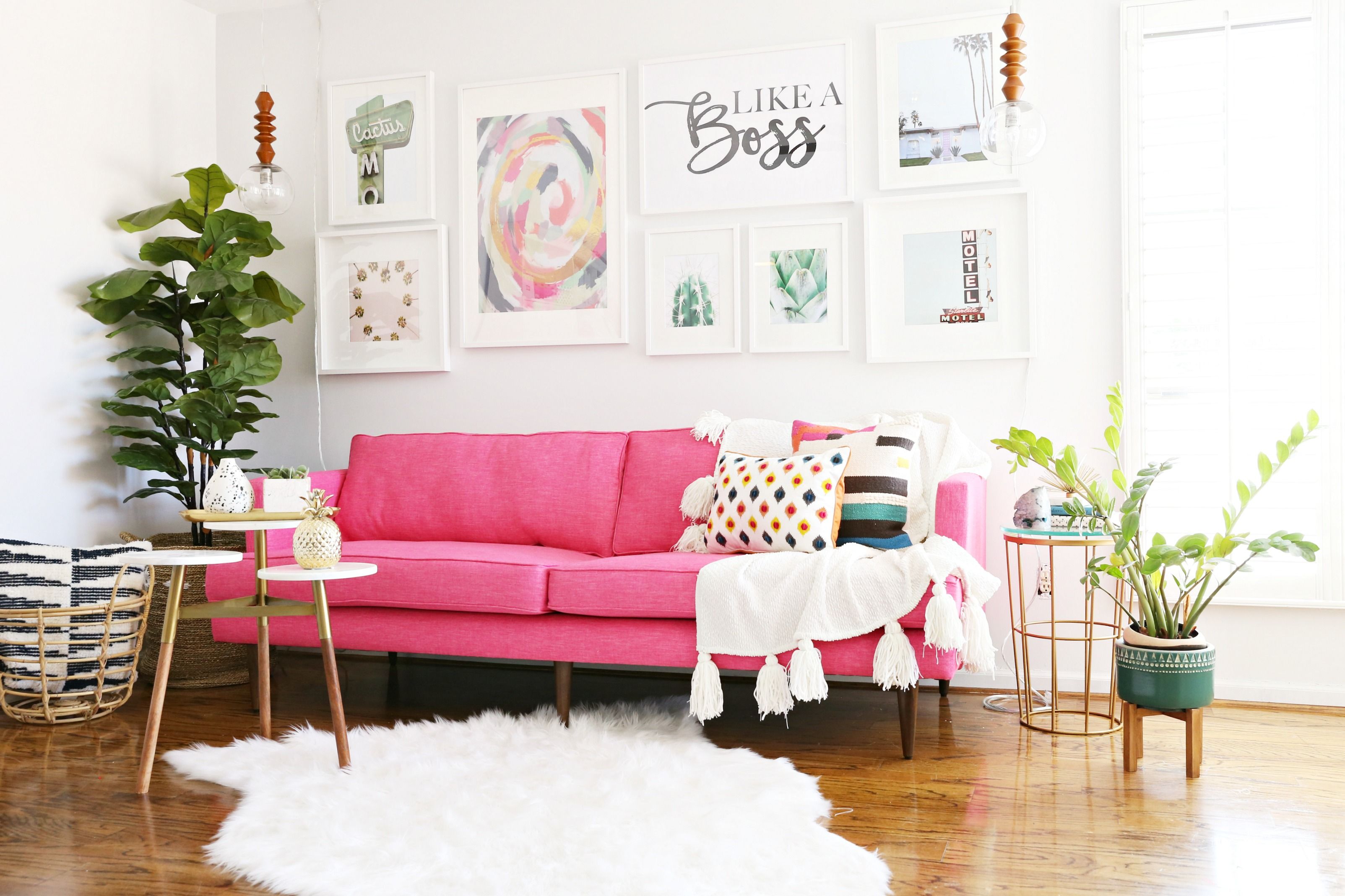 inspirasi sofa warna pink | dok. classyclutter.net