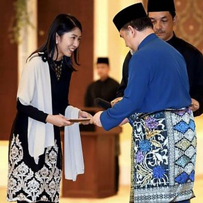 Yeo Bee Yin dilantik sebagai Menteri Energi, Teknologi, Sains, Perubahan Iklim, dan Lingkungan Hidup Malaysia dari Yang di-Pertuan Agong, Sultan Muhammad V di Istana Negara, Senin (2/7/2018)