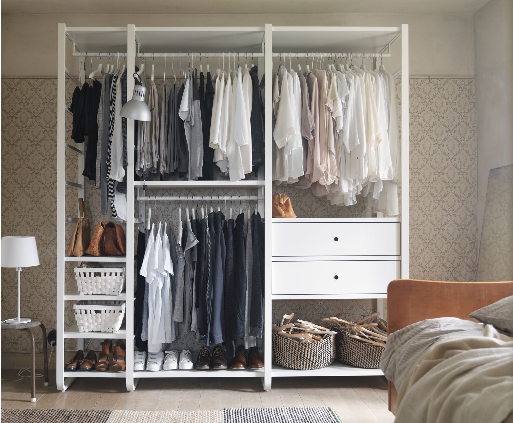 Picture of storage systems | ikea Wardrobe Open Shelves Picture - Wardrobe Closet Ideas