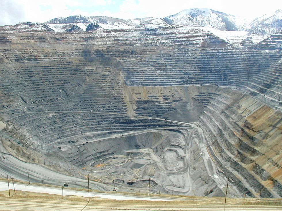 The Bingham Canyon Mine, Utah