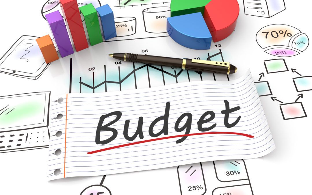 Pie chart on a stock chart with a budget