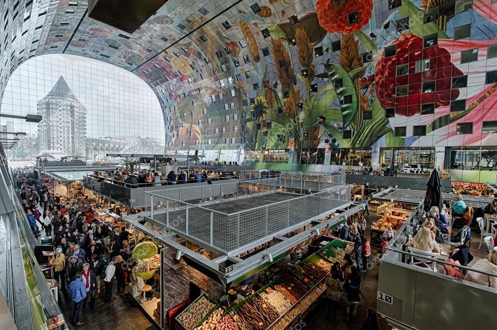 Food Market Markthal di Rotterdam