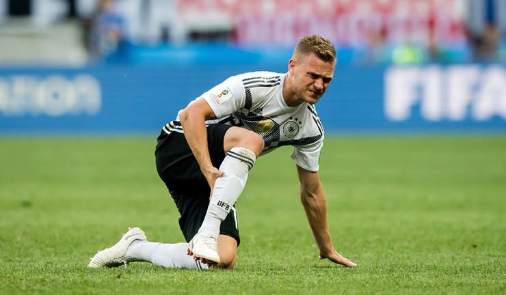 Joshua Kimmich (Germany) injured on ground GES / Football / World Championship 2018 Russia: Germany 