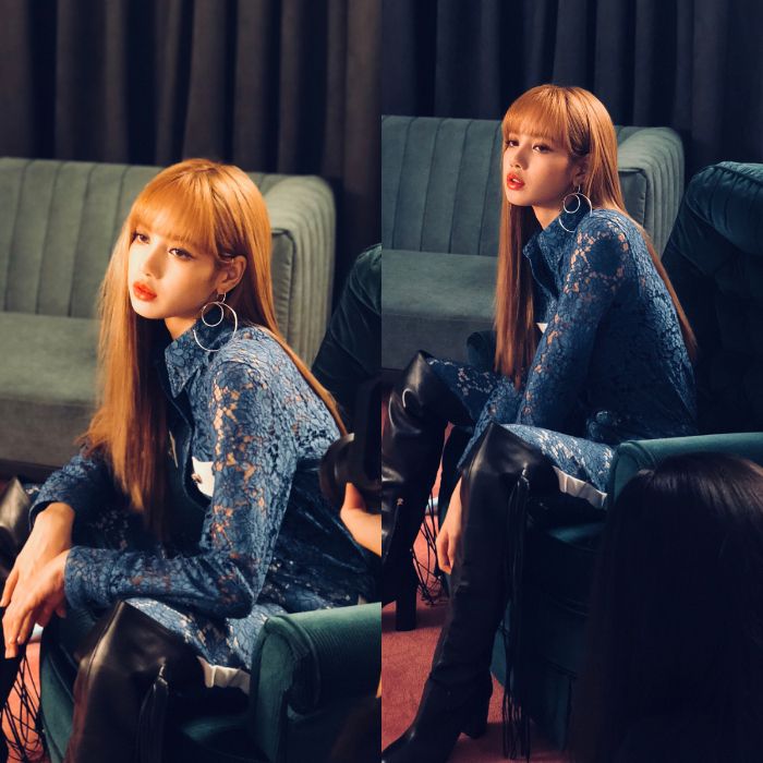 Lisa dengan Pakaian Berbahan Renda 