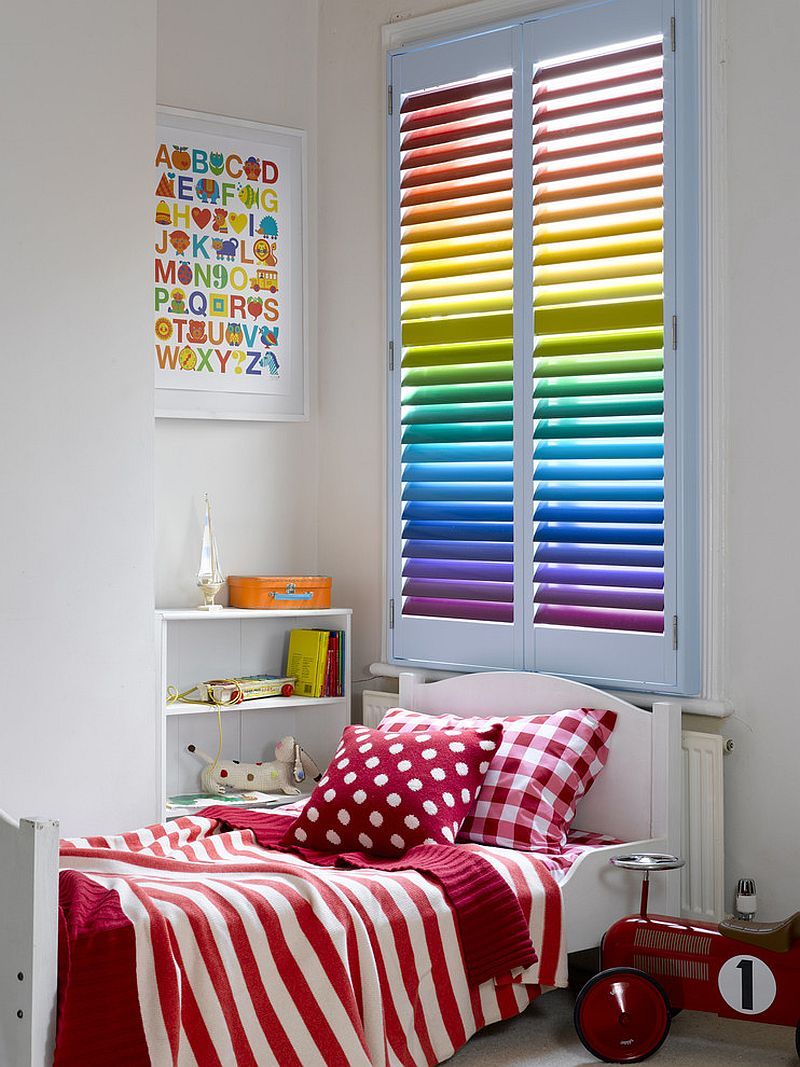rainbow kids bedroom