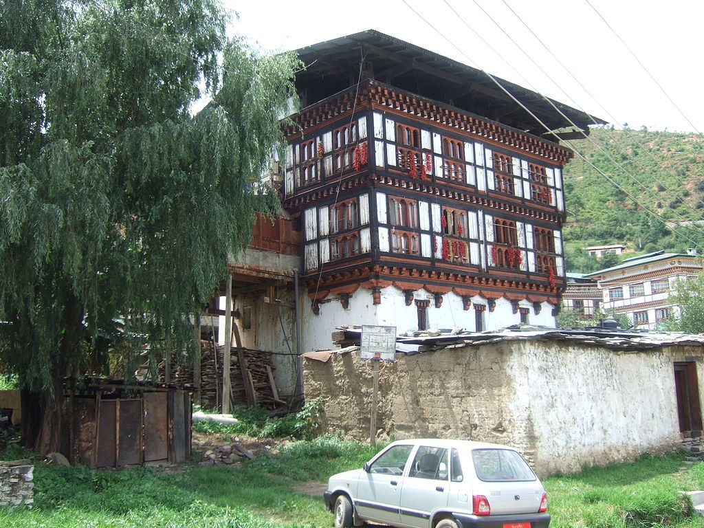 Rumah Tua di Bhutan