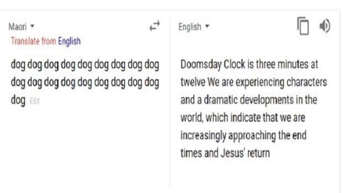 hasil terjemahan aneh dari google