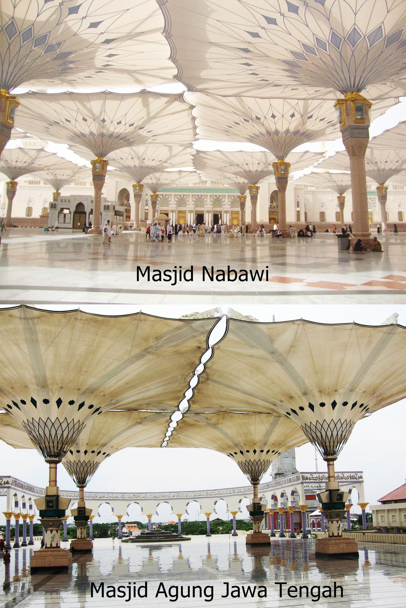 Masjid Nabawi dan Masjid Agung Jawa Tengah