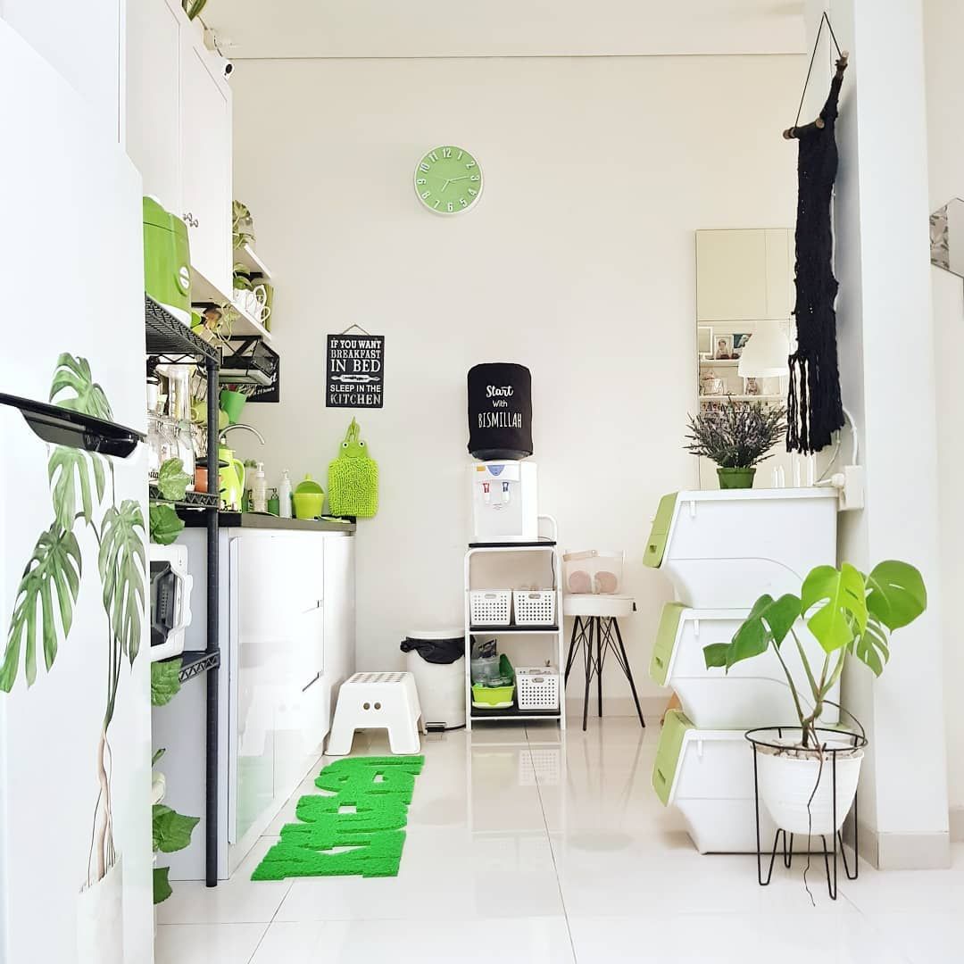 Contoh Desain Dapur Serba Hijau, Intip Milik @rumahkayilo Yuk Contoh Desain Dapur Serba Hijau, Intip Milik @rumahkayilo Yuk