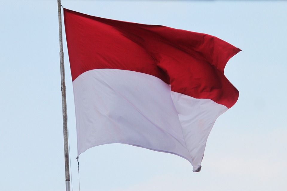 Bendera Indonesia.