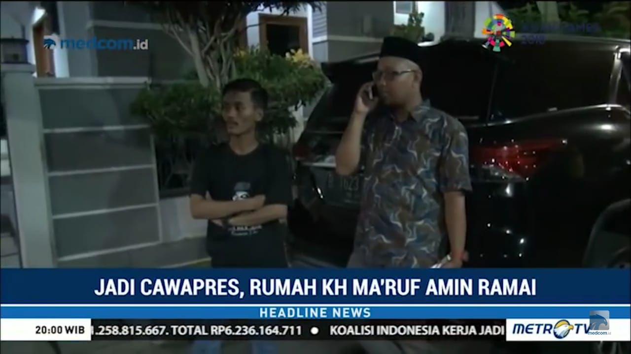  Jadi Cawapres, Rumah Ma'ruf Amin Ramai Didatangi Tetangga