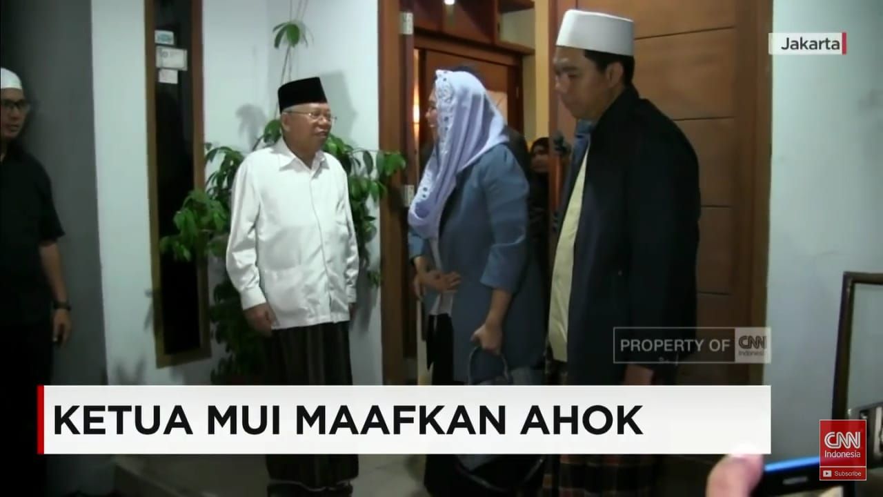 Kunjungi Ma'ruf Amin, Yenny Wahid Imbau Ahok Minta Maaf Langsung Ke Ketua MUI