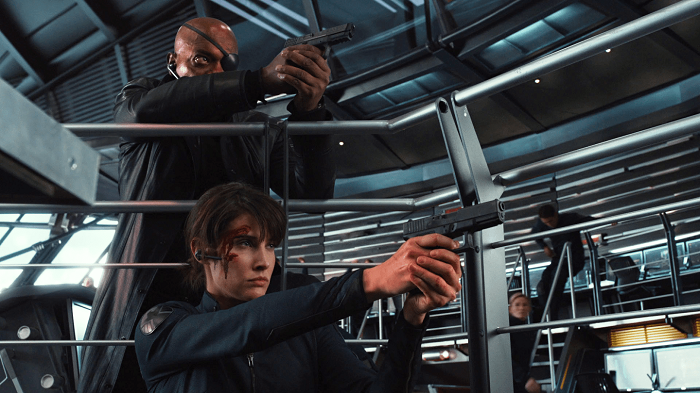 Nick Fury dan Maria Hill