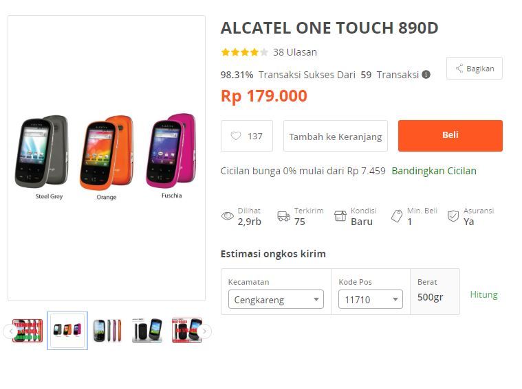 Alcatel One Touch 890D