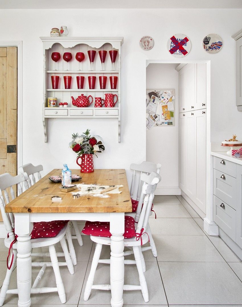 Dapur nuansa merah putih