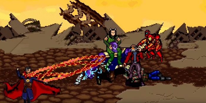 Avengers: Infinity War dalam versi 16-Bit