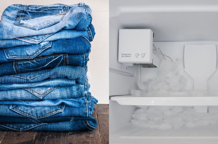 Mencuci jeans menggunakan freezer? Seperti apa caranya?