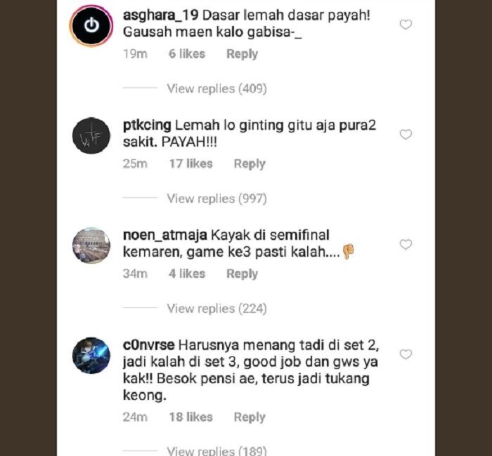 Komentar netizen