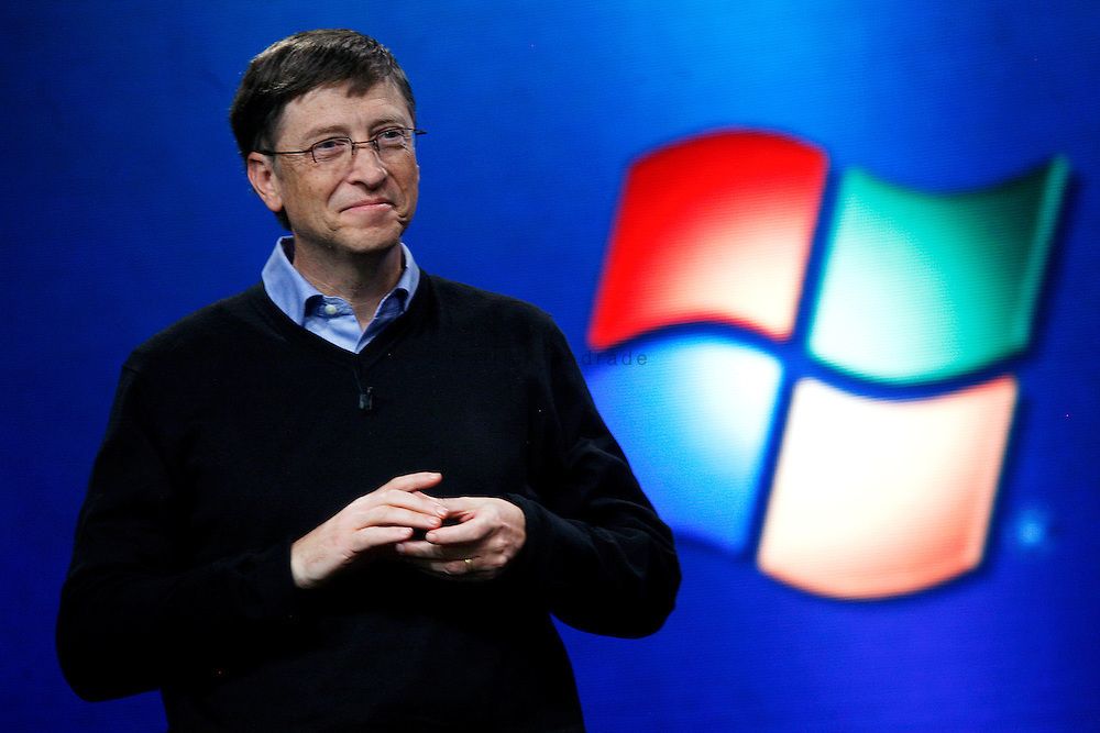 Microsoft co-founder and chairman Bill Gates announces the launch of the Microsoft Windows Vista operating system in New York. The new Windows Vista will be available to consumers worldwide. Gates is an American entrepreneur of the world's largest software company. Forbes magazine's list of The World's Billionaires has ranked him as the richest person on earth for the last thirteen consecutive years, with a current net worth of approximately $53 billion.