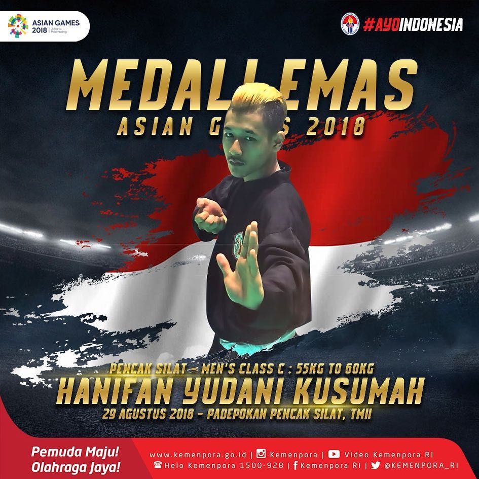 medali emas untuk Hanifan Yudani Kusumah