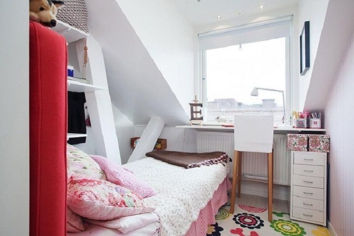 Kamar tidur mungil bisa dirancang lebih cantik dan nyaman dibandingkan kamar tidur yang ukurannya ja