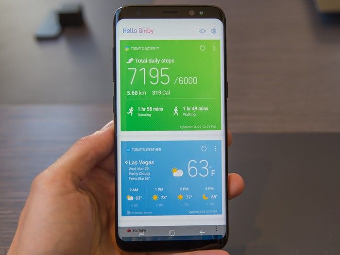 tampilan aplikasi Bixby Samsung