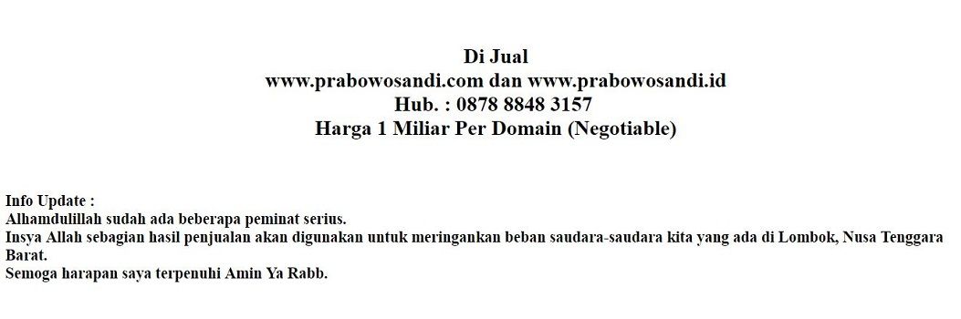 Domain Prabowo Sandi
