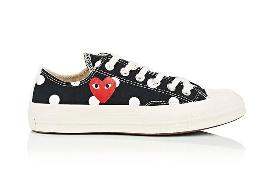 cdg polka dot converse