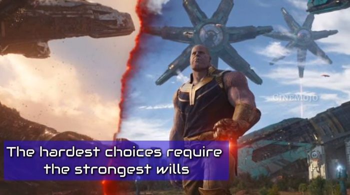 Quote Thanos di film Avengers: Infinity War