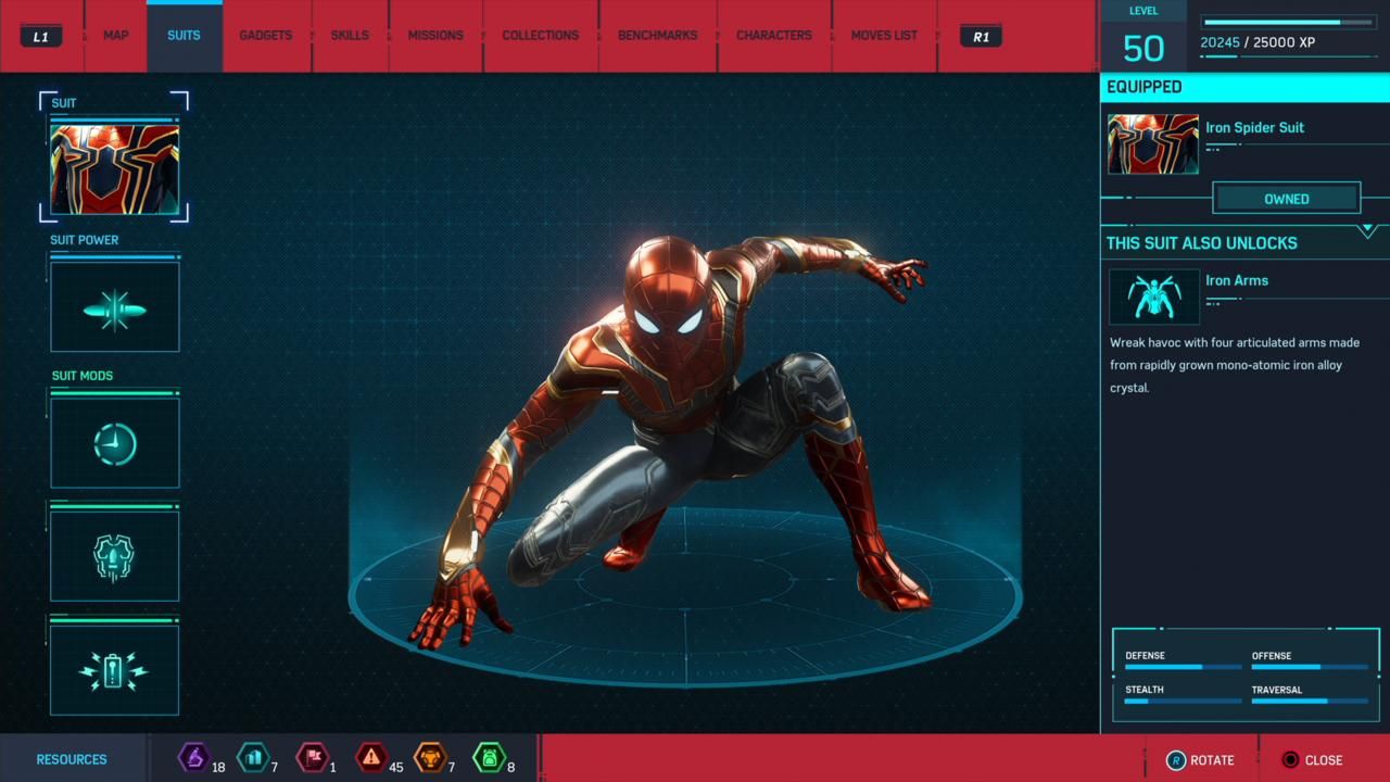 Iron Spider Suit di game terbaru Spider-Man