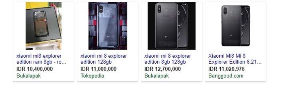 Harga Mi 8 Explorer Edition