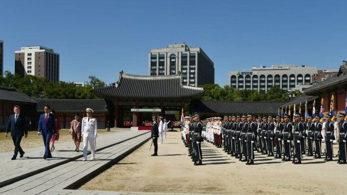 Istana tempat penyambutan Jokowi di Korea Selatan