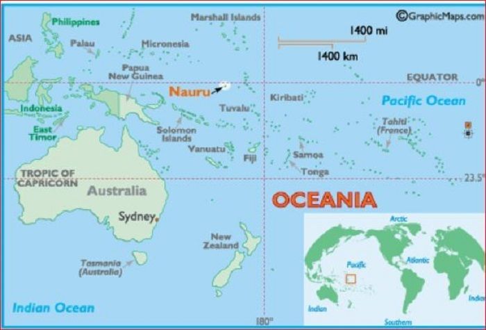 Peta Pulau Nauru