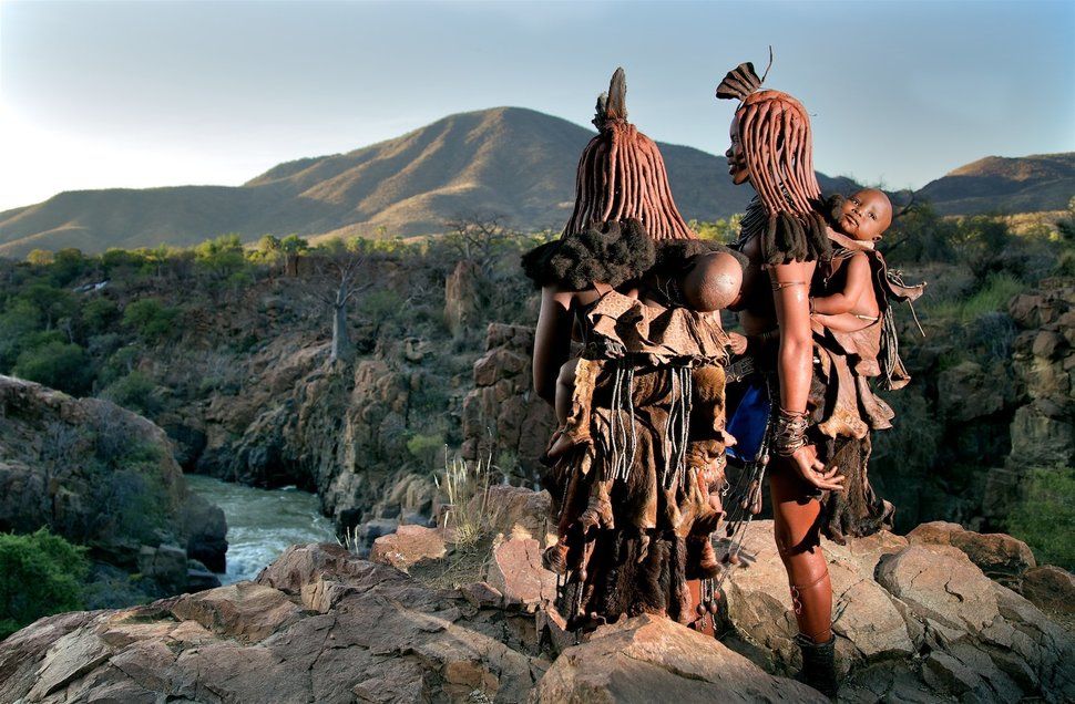 Wanita Suku Himba disebut yang terindah di Afrika.