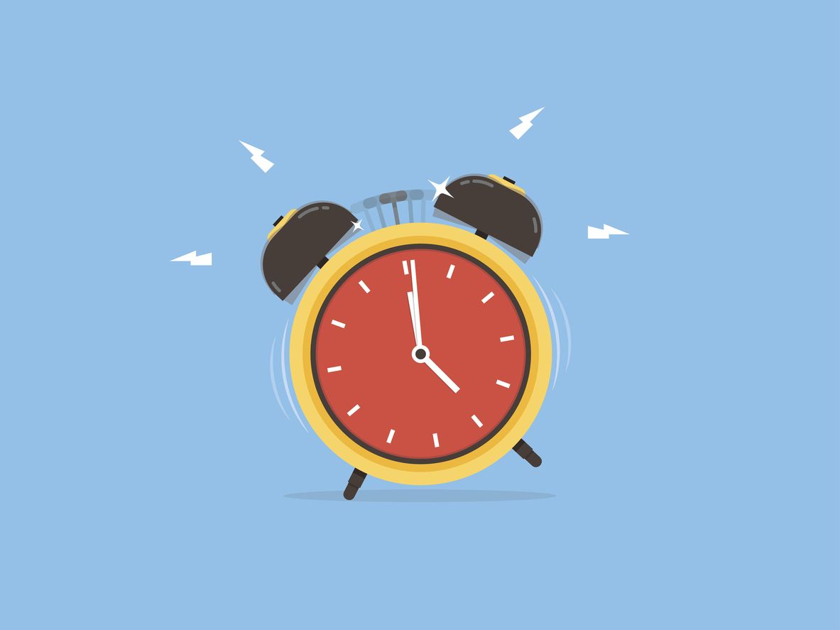 Ilustrasi jam alarm