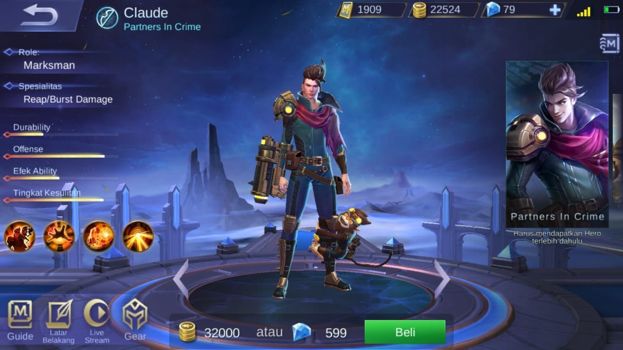 Claude Mobile Legends