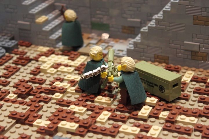 Perang Helm's Deep di Lord of the Rings yang Disusun dari LEGO