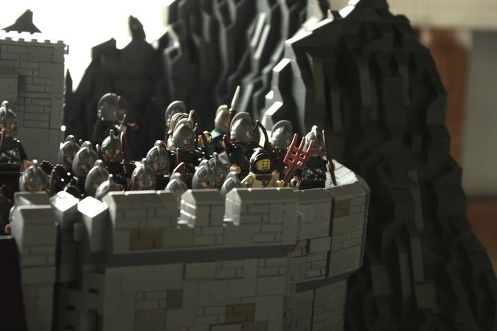 Perang Helm's Deep di Lord of the Rings yang Disusun dari LEGO