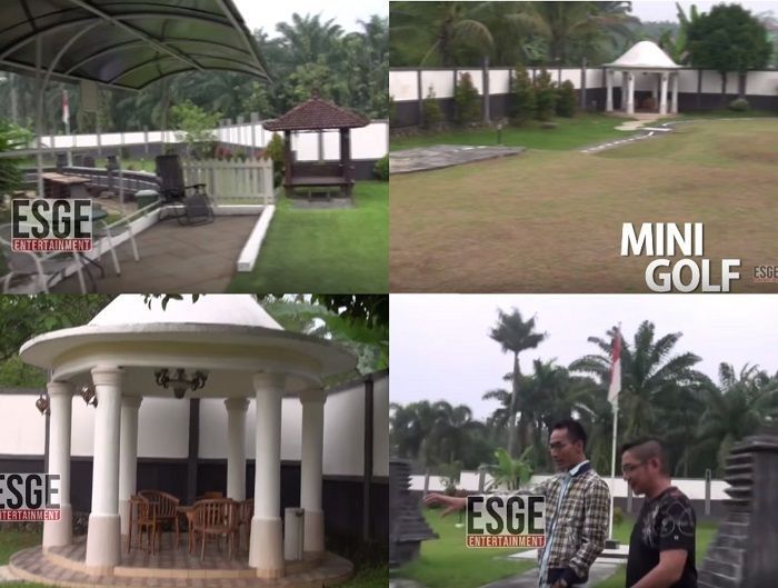 Fasilitas mini Golf di rumah Pasha Ungu, Wakil Walikota Palu.