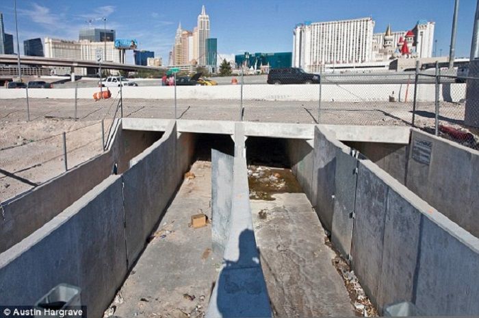 terowongan drainase Las Vegas