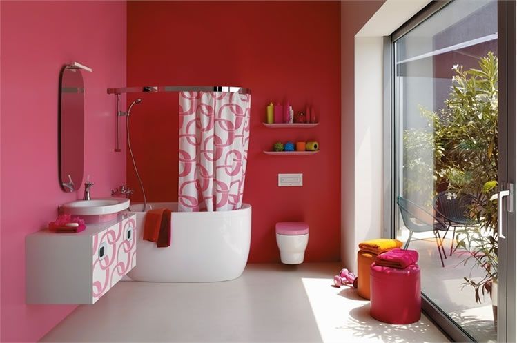 Memilih warna dinding untuk kamar mandi