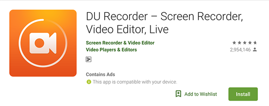DU Recorder Aplikasi Android