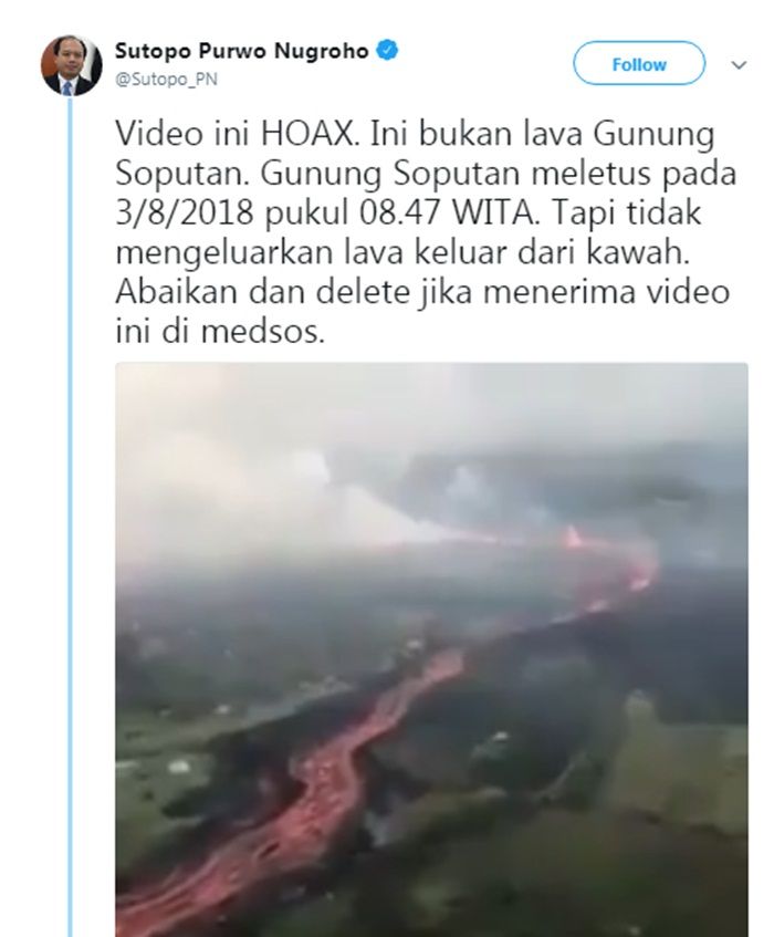 BREAKING NEWS: Waspada Hoax Video dan Foto Erupsi Gunung Supotan