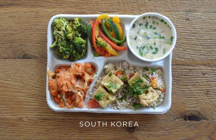 Menu makan siang di Korea Selatan