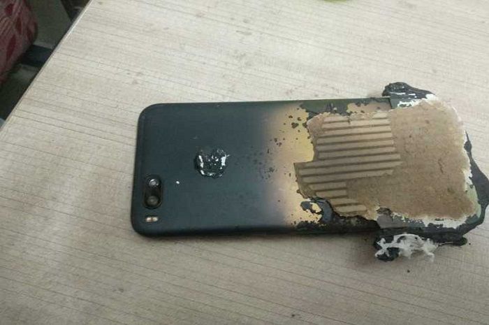 Xiaomi Mi A1 terbakar