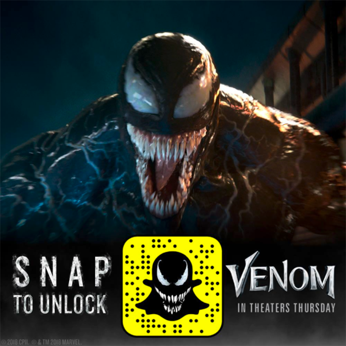 Venom Filter Snapchat